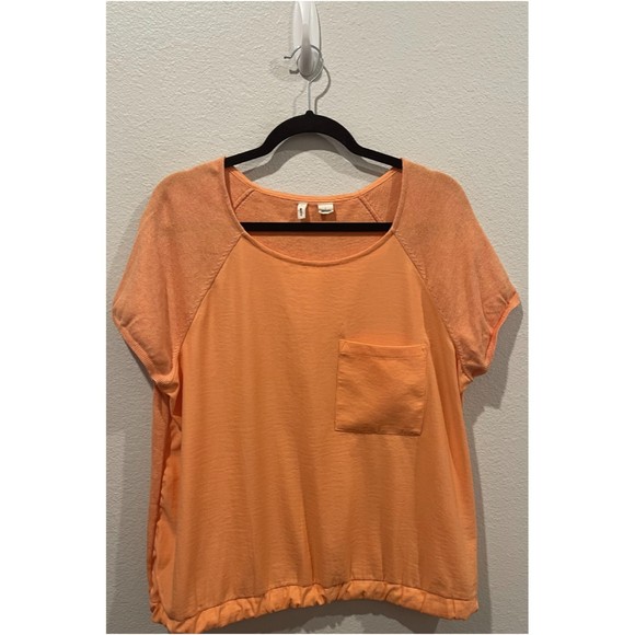 MOTH Orange Pocket Short Sleeve Tee - Picture 1 of 6
